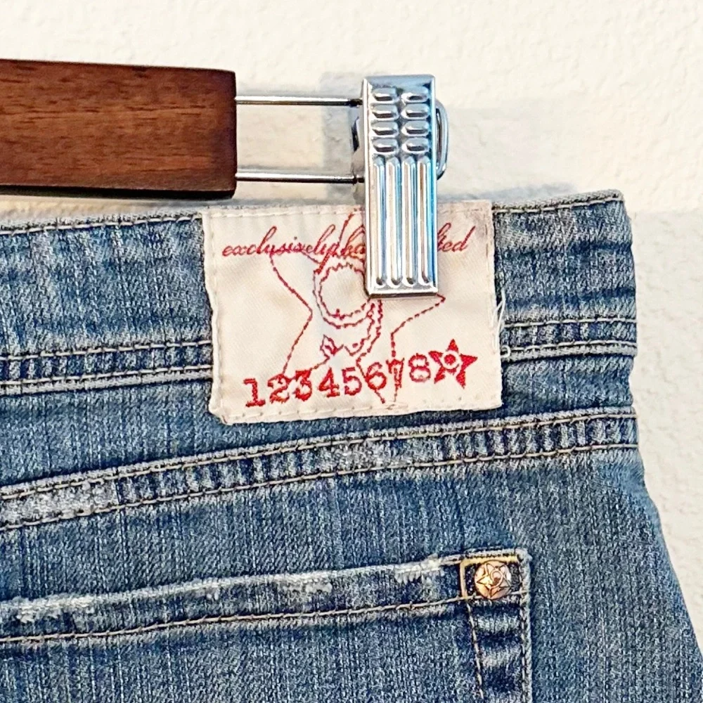 123456789 Brand Y2K Denim Mini Skirt Size 13 - Picture 4 of 6